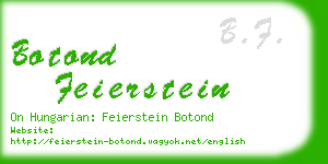 botond feierstein business card
